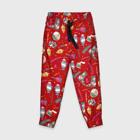 Детские брюки 3D с принтом Рождественское чудо в Белгороде, 100% полиэстер | манжеты по низу, эластичный пояс регулируется шнурком, по бокам два кармана без застежек, внутренняя часть кармана из мелкой сетки | 