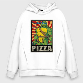 Мужское худи Oversize хлопок с принтом Pizza Turtles в Белгороде, френч-терри — 70% хлопок, 30% полиэстер. Мягкий теплый начес внутри —100% хлопок | боковые карманы, эластичные манжеты и нижняя кромка, капюшон на магнитной кнопке | Тематика изображения на принте: donatello | leonardo | michelangelo | ninja | raphael | turtles | воин | донателло | животные | карате | комикс | комиксы | крэнг | леонардо | микеланджело | мультфильм | мутант | мутанты | ниндзя | пицца | рафаэль | сплинтер