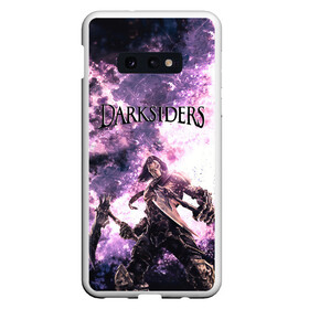 Чехол для Samsung S10E с принтом Darksiders 2 в Белгороде, Силикон | Область печати: задняя сторона чехла, без боковых панелей | darksiders 2 | апокалипсиса | всадника | игра | слешер