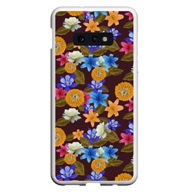 Чехол для Samsung S10E с принтом Exotic Flowers в Белгороде, Силикон | Область печати: задняя сторона чехла, без боковых панелей | fashion | flower | forest | garden | nature | spring | summer | trend | ботаника | весенние | весенняя | весна | иллюзия | лес | лето | объемные | природа | растения | сад | трендовая | флористика | цветки | цветок | цветочки