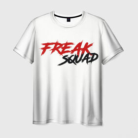 Мужская футболка 3D с принтом FREAKSQUAD в Белгороде, 100% полиэфир | прямой крой, круглый вырез горловины, длина до линии бедер | evelone192 | freak | freak squad. | squad | twitch | сквад | стримеры | твич | фрик