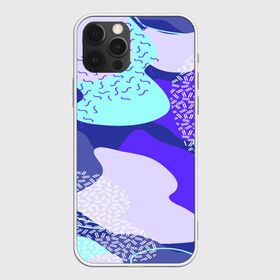 Чехол для iPhone 12 Pro Max с принтом Blue lake в Белгороде, Силикон |  | Тематика изображения на принте: абстракция | минимализм | орнаменты | текстуры | узоры