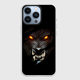 Чехол для iPhone 13 Pro с принтом ВОЛЧИЙ ОСКАЛ в Белгороде,  |  | animal | dark | hunter | wolf | волк | голова | животные | звери | зубы | клыки | мощь | оскал | пасть | сила | хищник