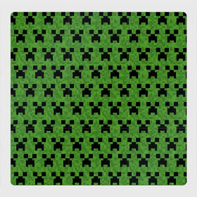 Магнитный плакат 3Х3 с принтом Minecraft в Белгороде, Полимерный материал с магнитным слоем | 9 деталей размером 9*9 см | creeper | minecraft | блок | игра | крипер | майнкрафт | победитель | приключения