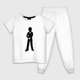 Детская пижама хлопок с принтом Конькобежец в Белгороде, 100% хлопок |  брюки и футболка прямого кроя, без карманов, на брюках мягкая резинка на поясе и по низу штанин
 | коньки | конькобежец | лед | фигурист | фигуристка | фитнес