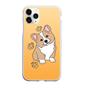 Чехол для iPhone 11 Pro матовый с принтом Персик Корги в Белгороде, Силикон |  | baby | corgi | dog | kawaii | вельш корги | девочкам | детям | животные | каваи | корги | лапки | лапы | малыш | мальчикам | мордочка | мультяшный | персик | пес | песик | питомец | подарок | пушистый | следы