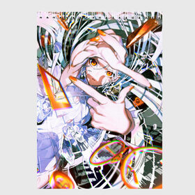 Скетчбук с принтом Anime girl art в Белгороде, 100% бумага
 | 48 листов, плотность листов — 100 г/м2, плотность картонной обложки — 250 г/м2. Листы скреплены сверху удобной пружинной спиралью | anime | art | girl | manga | абстракция | аниме | арт | глитч | девушка | лицо | манга