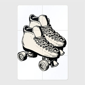 Магнитный плакат 2Х3 с принтом Ролики в Белгороде, Полимерный материал с магнитным слоем | 6 деталей размером 9*9 см | арт | кроссовки | обувь | рисунок | ролики | шнурки