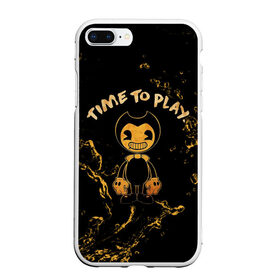 Чехол для iPhone 7Plus/8 Plus матовый с принтом Bendy And The Ink Machine в Белгороде, Силикон | Область печати: задняя сторона чехла, без боковых панелей | bendy | bendy and the ink machine | бенди | бени | бенни | бэнди | детская | детям | игра | капли | компьютерная игра | краска | машина | подтеки | ужастик | чернила | чернильная