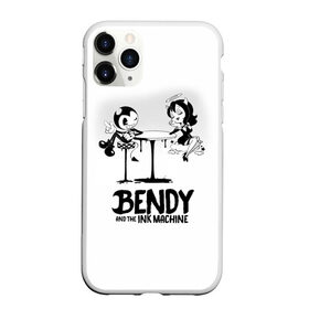 Чехол для iPhone 11 Pro матовый с принтом Bendy And The Ink Machine в Белгороде, Силикон |  | Тематика изображения на принте: bendy | bendy and the ink machine | бенди | бени | бенни | бэнди | детская | детям | игра | капли | компьютерная игра | краска | машина | подтеки | ужастик | чернила | чернильная