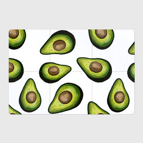 Магнитный плакат 3Х2 с принтом Авокадо в Белгороде, Полимерный материал с магнитным слоем | 6 деталей размером 9*9 см | avocado | fruit | авокадо | овощ | фрукт