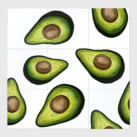 Магнитный плакат 3Х3 с принтом Авокадо в Белгороде, Полимерный материал с магнитным слоем | 9 деталей размером 9*9 см | avocado | fruit | авокадо | овощ | фрукт