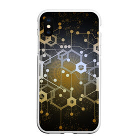 Чехол для iPhone XS Max матовый с принтом Blockchain технология в Белгороде, Силикон | Область печати: задняя сторона чехла, без боковых панелей | blockchain | crypto | блокчейн | крипто | технология