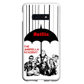 Чехол для Samsung S10E с принтом The Umbrella Academy Season 3 в Белгороде, Силикон | Область печати: задняя сторона чехла, без боковых панелей | Тематика изображения на принте: netflix | rain | superheroes | the umbrella academy | tv series | umbrella | академия амбрелла | дождь | зонтик | нетфликс | сериал | супергерои