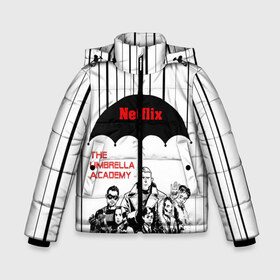 Зимняя куртка для мальчиков 3D с принтом The Umbrella Academy Season 3 в Белгороде, ткань верха — 100% полиэстер; подклад — 100% полиэстер, утеплитель — 100% полиэстер | длина ниже бедра, удлиненная спинка, воротник стойка и отстегивающийся капюшон. Есть боковые карманы с листочкой на кнопках, утяжки по низу изделия и внутренний карман на молнии. 

Предусмотрены светоотражающий принт на спинке, радужный светоотражающий элемент на пуллере молнии и на резинке для утяжки | netflix | rain | superheroes | the umbrella academy | tv series | umbrella | академия амбрелла | дождь | зонтик | нетфликс | сериал | супергерои