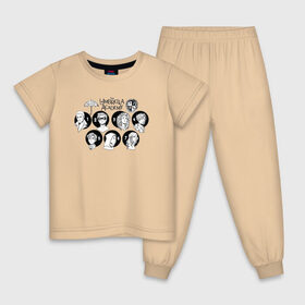 Детская пижама хлопок с принтом The Umbrella Academy в Белгороде, 100% хлопок |  брюки и футболка прямого кроя, без карманов, на брюках мягкая резинка на поясе и по низу штанин
 | Тематика изображения на принте: 