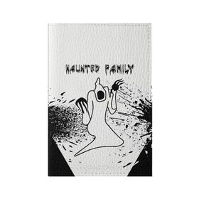Обложка для паспорта матовая кожа с принтом KIZARU: HAUNTED FAMILY. в Белгороде, натуральная матовая кожа | размер 19,3 х 13,7 см; прозрачные пластиковые крепления | born to trap | haunted family | kizaru | rep | кизару | музыка | олег нечипоренко | репер | рэп | хантед фэмили