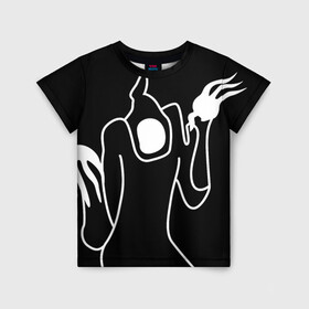 Детская футболка 3D с принтом Haunted Family в Белгороде, 100% гипоаллергенный полиэфир | прямой крой, круглый вырез горловины, длина до линии бедер, чуть спущенное плечо, ткань немного тянется | haunted family | kizaru | rap | кизару | рэп | хип хоп
