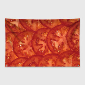 Флаг-баннер с принтом Помидорки в Белгороде, 100% полиэстер | размер 67 х 109 см, плотность ткани — 95 г/м2; по краям флага есть четыре люверса для крепления | арт | еда | лето | овощ | овощи | помидор | помидорки | помидоры | рисунок | томат | томаты