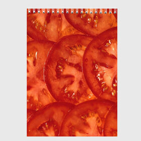 Скетчбук с принтом Помидорки в Белгороде, 100% бумага
 | 48 листов, плотность листов — 100 г/м2, плотность картонной обложки — 250 г/м2. Листы скреплены сверху удобной пружинной спиралью | Тематика изображения на принте: арт | еда | лето | овощ | овощи | помидор | помидорки | помидоры | рисунок | томат | томаты
