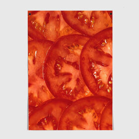 Постер с принтом Помидорки в Белгороде, 100% бумага
 | бумага, плотность 150 мг. Матовая, но за счет высокого коэффициента гладкости имеет небольшой блеск и дает на свету блики, но в отличии от глянцевой бумаги не покрыта лаком | арт | еда | лето | овощ | овощи | помидор | помидорки | помидоры | рисунок | томат | томаты