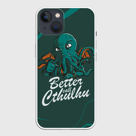 Чехол для iPhone 13 с принтом Лучше звоните Ктулху в Белгороде,  |  | better call soul | cthulhu | lovecraft | ктулху | лавкрафт | лучше звоните солу | мистика | сериал | сериалы | сол