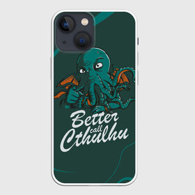 Чехол для iPhone 13 mini с принтом Лучше звоните Ктулху в Белгороде,  |  | better call soul | cthulhu | lovecraft | ктулху | лавкрафт | лучше звоните солу | мистика | сериал | сериалы | сол