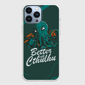 Чехол для iPhone 13 Pro Max с принтом Лучше звоните Ктулху в Белгороде,  |  | better call soul | cthulhu | lovecraft | ктулху | лавкрафт | лучше звоните солу | мистика | сериал | сериалы | сол