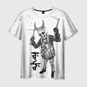 Мужская футболка 3D с принтом Dorohedoro Tidaruma в Белгороде, 100% полиэфир | прямой крой, круглый вырез горловины, длина до линии бедер | anime | dorohedoro | ebisu | manga | аниме | дорохедоро | манга | эбису