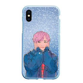 Чехол для iPhone XS Max матовый с принтом JIMIN SPRING DAY в Белгороде, Силикон | Область печати: задняя сторона чехла, без боковых панелей | bt21 | bts | hoseok | jhope | jimin | jin | jungkook | namjoon | rm | taehyung | v | бантан | бт21 | бтс | весна | ви | голубая | джей хоуп | джин | зима | намджун | новый год | рм | снег | снежинки | спринг дэй | тэхен | хосок | чимин | чонгук 