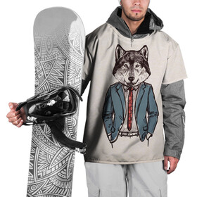 Накидка на куртку 3D с принтом ХИПСТЕР ВОЛК в Белгороде, 100% полиэстер |  | alter ego | always be yourself | be positive | big | fashion | fashion man | hipster | wolf | wolfs | волк | галстук | животные | пиджак | собака | хипстер | я есть стиль