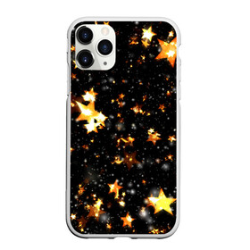 Чехол для iPhone 11 Pro Max матовый с принтом Звезды боке в Белгороде, Силикон |  | star | боке | звезда | звезды | золотые звезды