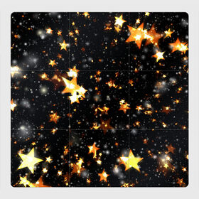 Магнитный плакат 3Х3 с принтом Звезды боке в Белгороде, Полимерный материал с магнитным слоем | 9 деталей размером 9*9 см | star | боке | звезда | звезды | золотые звезды