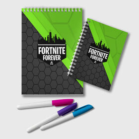 Блокнот с принтом FORTNITE ФОРТНАЙТ (S) в Белгороде, 100% бумага | 48 листов, плотность листов — 60 г/м2, плотность картонной обложки — 250 г/м2. Листы скреплены удобной пружинной спиралью. Цвет линий — светло-серый
 | epic games | fortnite | game | gamer | игры | фортнайт