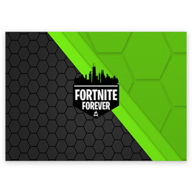 Поздравительная открытка с принтом FORTNITE / ФОРТНАЙТ (S) в Белгороде, 100% бумага | плотность бумаги 280 г/м2, матовая, на обратной стороне линовка и место для марки
 | epic games | fortnite | game | gamer | игры | фортнайт