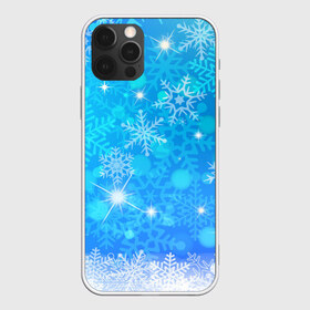 Чехол для iPhone 12 Pro Max с принтом Чудесные снежинки в Белгороде, Силикон |  | Тематика изображения на принте: 