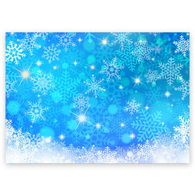 Поздравительная открытка с принтом Чудесные снежинки в Белгороде, 100% бумага | плотность бумаги 280 г/м2, матовая, на обратной стороне линовка и место для марки
 | Тематика изображения на принте: 