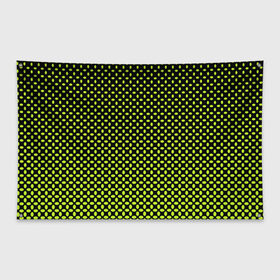Флаг-баннер с принтом Зеленая клетка в Белгороде, 100% полиэстер | размер 67 х 109 см, плотность ткани — 95 г/м2; по краям флага есть четыре люверса для крепления | 