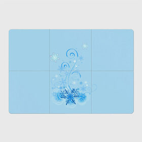 Магнитный плакат 3Х2 с принтом Зимние узоры в Белгороде, Полимерный материал с магнитным слоем | 6 деталей размером 9*9 см | Тематика изображения на принте: зима | зимний узор | снег. | снежинки | узоры