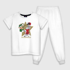 Детская пижама хлопок с принтом Том и Джерри в Белгороде, 100% хлопок |  брюки и футболка прямого кроя, без карманов, на брюках мягкая резинка на поясе и по низу штанин
 | tom and jerry | vdkimel | warner bros | том и джерри
