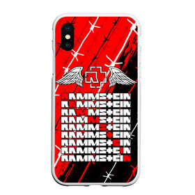 Чехол для iPhone XS Max матовый с принтом RAMMSTEIN в Белгороде, Силикон | Область печати: задняя сторона чехла, без боковых панелей | du hast | mein herz | rammstein | rammstein sonne. | группа rammstein | ду хаст | песня рамштайн | рамштайн | тилль линдеманн