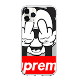Чехол для iPhone 11 Pro Max матовый с принтом Supreme в Белгороде, Силикон |  | supreme | маус | мики | мики маус | мики маус суприм | суприм