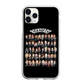 Чехол для iPhone 11 Pro матовый с принтом ROCK STARS в Белгороде, Силикон |  | beatles | bono | kiss | music | nirvana | queen | rock | roling stones | stars | usa | боно | джагер | звезды | кобэйн | меркьюри | музыка | озборн | разные | рок