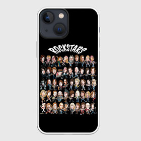 Чехол для iPhone 13 mini с принтом ROCK STARS в Белгороде,  |  | beatles | bono | kiss | music | nirvana | queen | rock | roling stones | stars | usa | боно | джагер | звезды | кобэйн | меркьюри | музыка | озборн | разные | рок