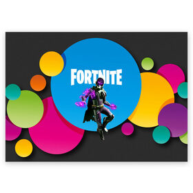 Поздравительная открытка с принтом FORTNITE (S) в Белгороде, 100% бумага | плотность бумаги 280 г/м2, матовая, на обратной стороне линовка и место для марки
 | epic games | fortnite | game | gamer | игры | фортнайт