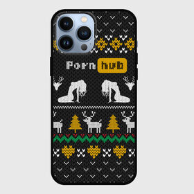 Чехол для iPhone 13 Pro Max с принтом Pornhub свитер с оленями в Белгороде,  |  | 2021 | knit | knitted | merch | new year | sweater | ugly sweater | вязанный | вязяный | зимний | лого | логотип | мерч | новый год | олени | рождественский | рождественский свитер | рождес