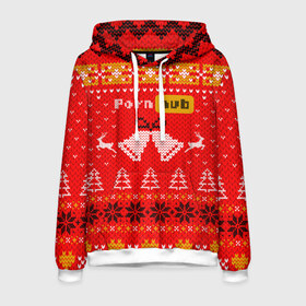 Мужская толстовка 3D с принтом Pornhub рождественский свитер в Белгороде, 100% полиэстер | двухслойный капюшон со шнурком для регулировки, мягкие манжеты на рукавах и по низу толстовки, спереди карман-кенгуру с мягким внутренним слоем. | 2021 | christmas | knit | knitted | merch | new year | sweater | ugly sweater | вязанный | вязяный | зимний | лого | логотип | мерч | новый год | олени | рождественский | рождество