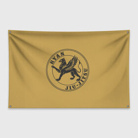 Флаг-баннер с принтом Райан джиу-джитсу в Белгороде, 100% полиэстер | размер 67 х 109 см, плотность ткани — 95 г/м2; по краям флага есть четыре люверса для крепления | борьба | восточные единоборства | джиу джитсу | единоборства | спорт.
