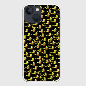 Чехол для iPhone 13 mini с принтом Гомер в Белгороде,  |  | 2021 | бренд | гомер | из симпсонов | мем | мемы | новогодняя | паттерн | прикол | с новым годом | с симпсонами | семейка симпсон | симпсон | симпсоны | смешной гомер | спермотозоид