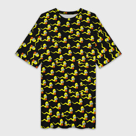Платье-футболка 3D с принтом Гомер в Белгороде,  |  | 2021 | бренд | гомер | из симпсонов | мем | мемы | новогодняя | паттерн | прикол | с новым годом | с симпсонами | семейка симпсон | симпсон | симпсоны | смешной гомер | спермотозоид